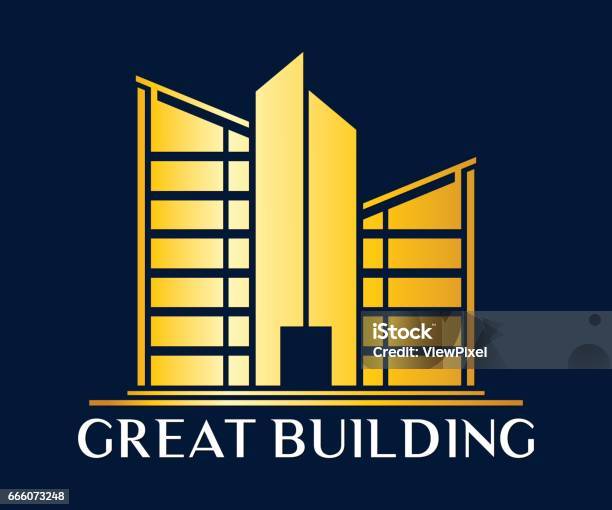 Real Building Vector Real Estate Building Construction And Architecture Vector Design Stock ...