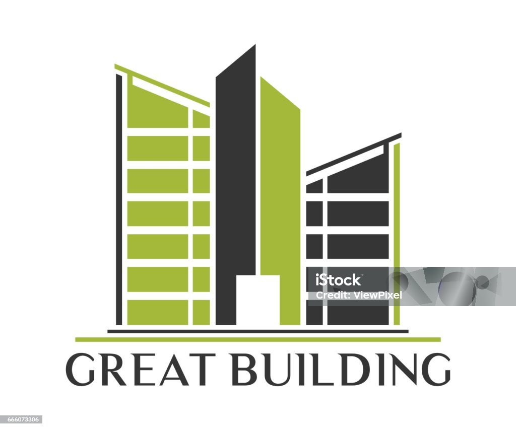 Real Estate Building Construction And Architecture Vector Design Stock ...