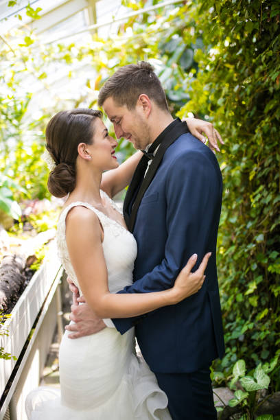 istock Bride and groom seeing each other before wedding 666091648