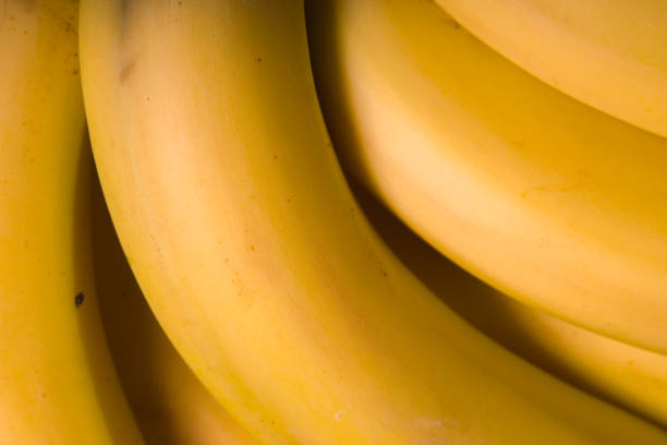 istock Fresh organic Banana top view closeup 666095000