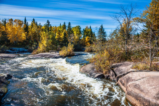 istock The old dam Pinava in autumn day 666098116