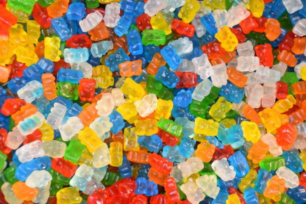 rubber candy IN A store rubber candy IN A store gummi bears photos stock pictures, royalty-free photos & images