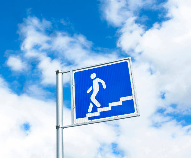 istock Pedestrian crossing sign 666115756