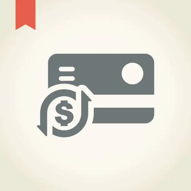 Vector illustration of Credit Card Icon