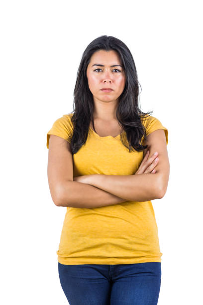 istock Serious woman with folded arms 666122754