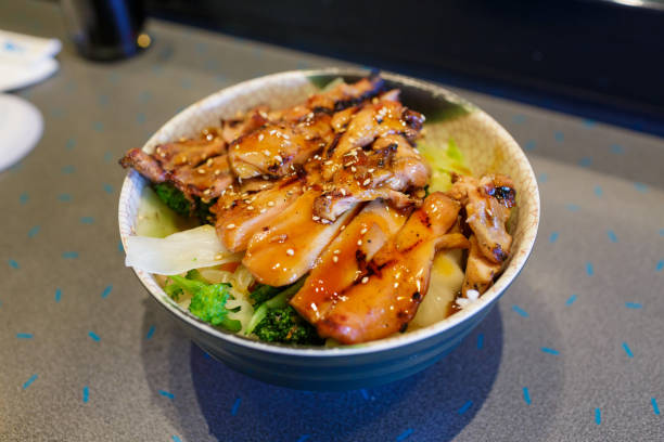 istock Japanese Teriyaki Bowl at Restaurant 666129606