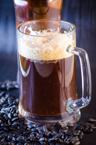 istock Beer and sunflower seeds 666146796