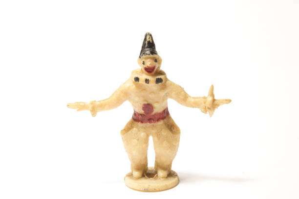 istock Vintage Antique Toy Clown Balancing 666153104