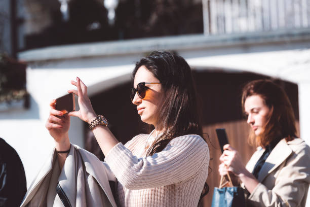 istock Two friends enjoying weekend in the city 666180926