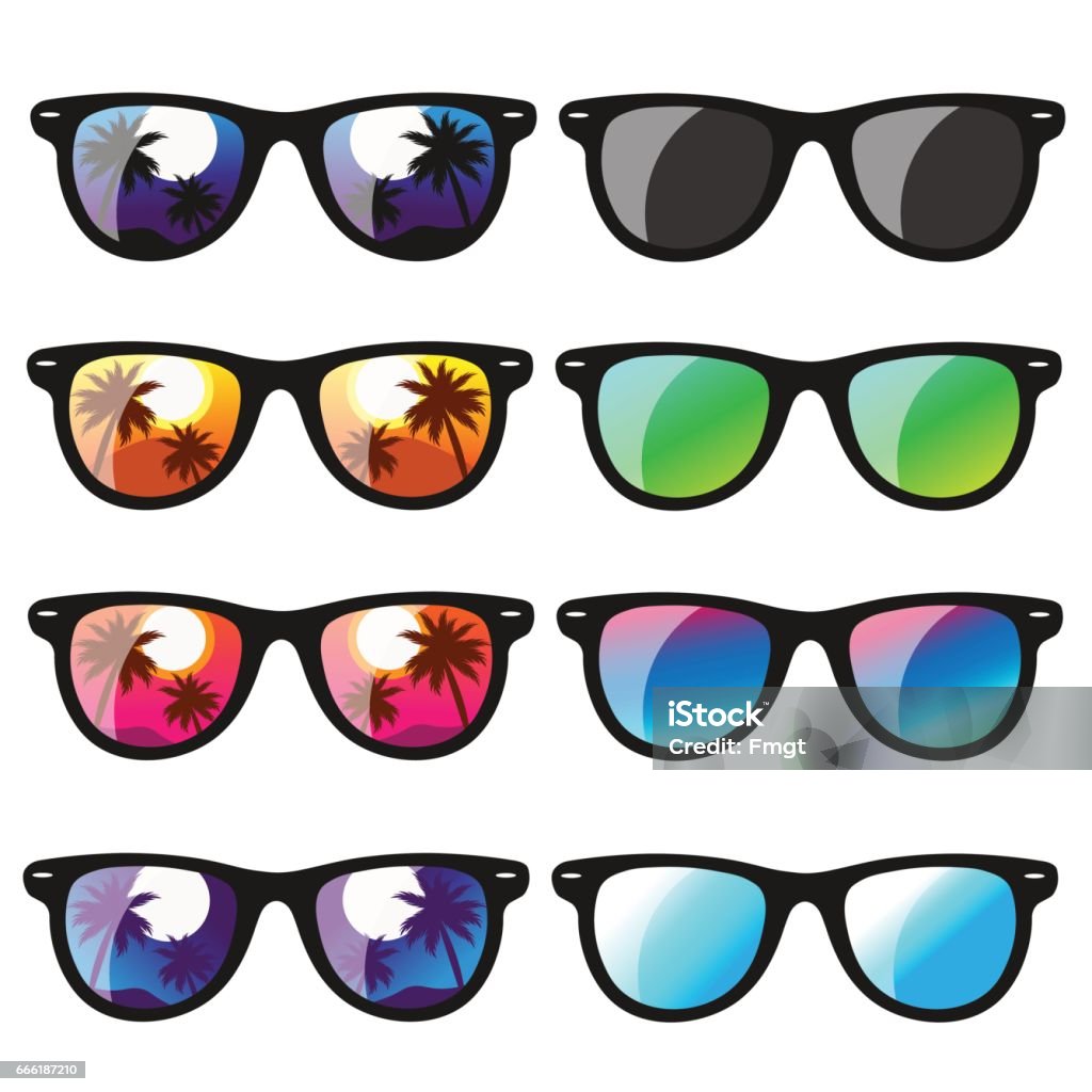 set sunglasses. vector illustration Sunglasses stock vector