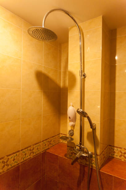 istock rain shower in domestic bathroom 666190212