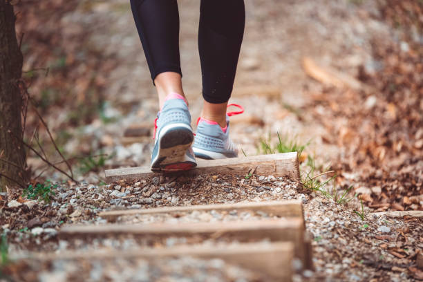 istock Closeup of training shoes 666193174