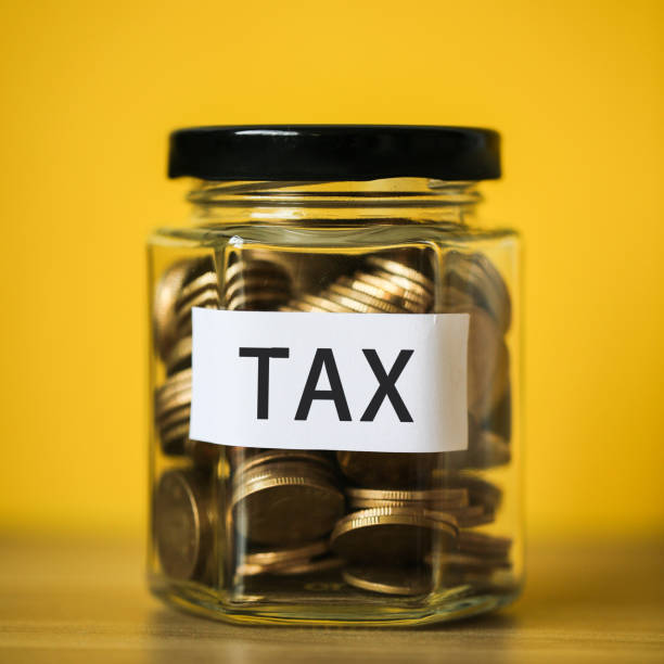 istock Saving For Tax Concept 666196766