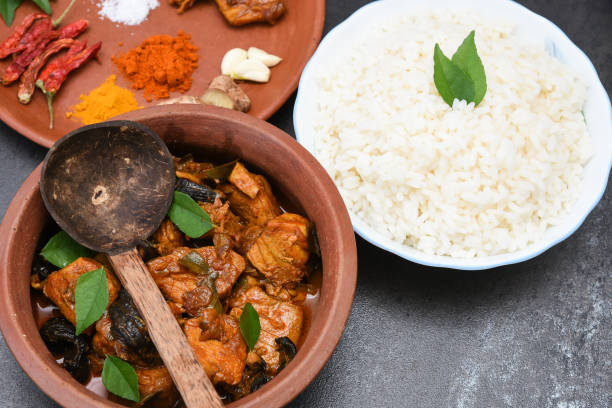 istock spicy hot Kerala fish curry ingredients 666199922