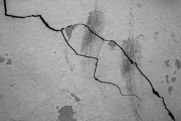 istock Crack concrete wall texture background, Vintage concept. 666226382