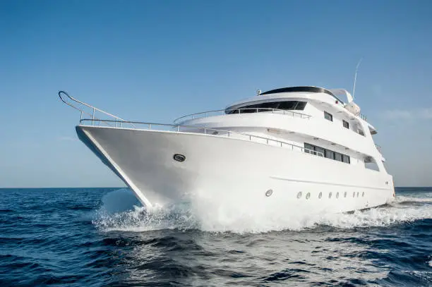 Photo of Luxury motor yacht at sea