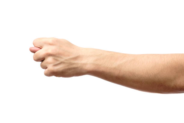 istock Hand showing a fig sign isolated on white background 666245430