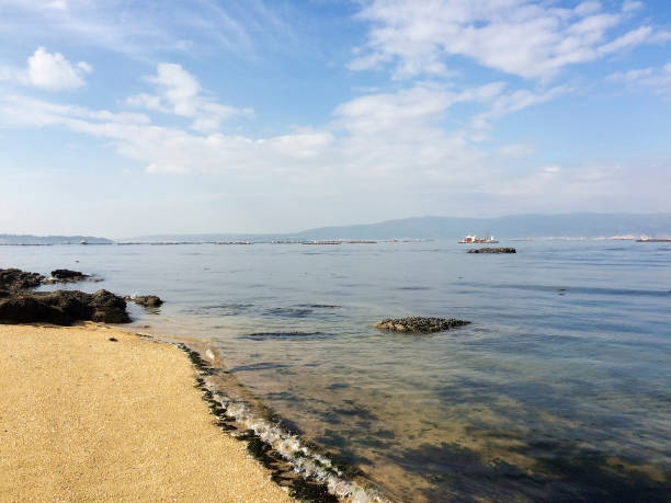 istock Calm sea in Arousa estuary 666252452
