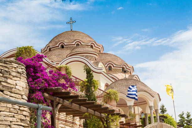 istock Monastery of Archangel Michael, Thassos island, Greece 666255854