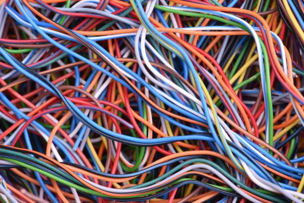 istock Colorful cables and wires 666266432