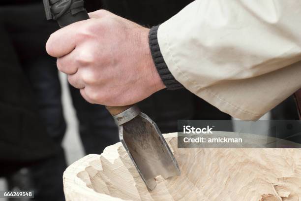 Wood Chisel Stock Photo - Download Image Now - Activity, Adult, Art