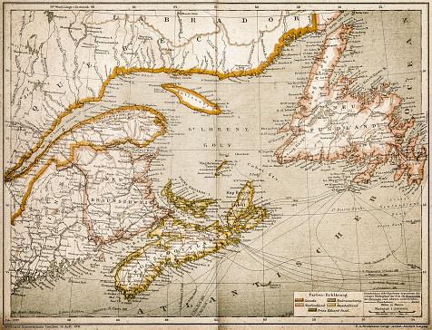 Illustration of a Eastern Canada and Newfoundland
