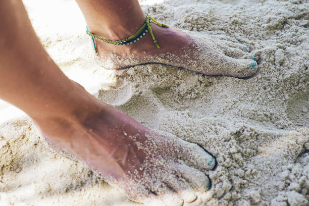 istock Feet in sand, Maldives 666276434