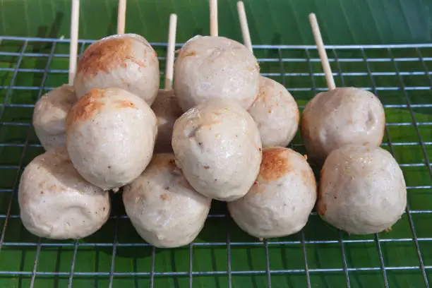 Photo of Toast meat ball with wood stick