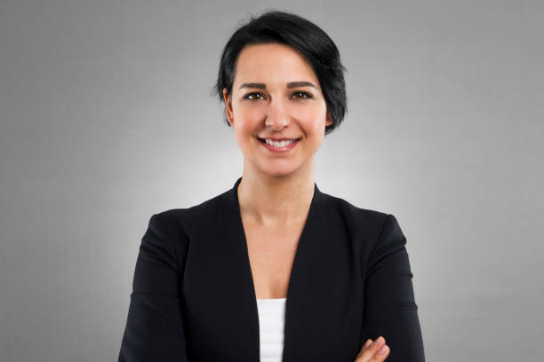 istock Successful Businesswoman Standing with Self Confidence 666279862