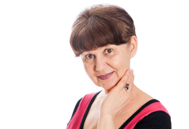 istock Pension age good looking woman portrait 666280976