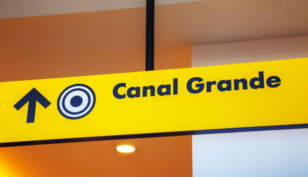 istock Grand Canal direction sign in Venice 666290960