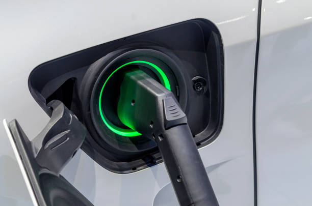 istock Electric Car Plug-in charger 666293696