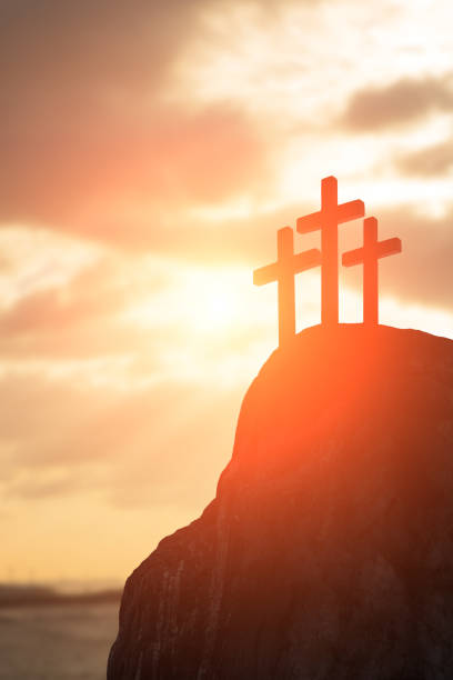 istock silhouette of cross 666293836