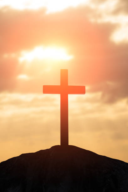 istock silhouette of cross 666294492