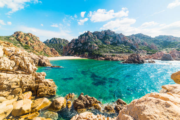 istock Rocks by the sea in Costa Paradiso 666325880