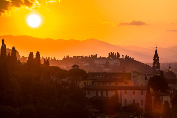 istock View of the Florence at sunset, Italy 666332396