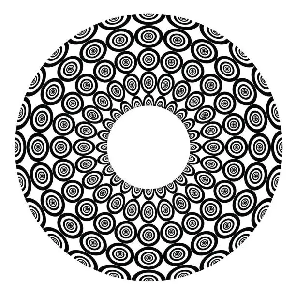 Vector illustration of Abstract circle design element.