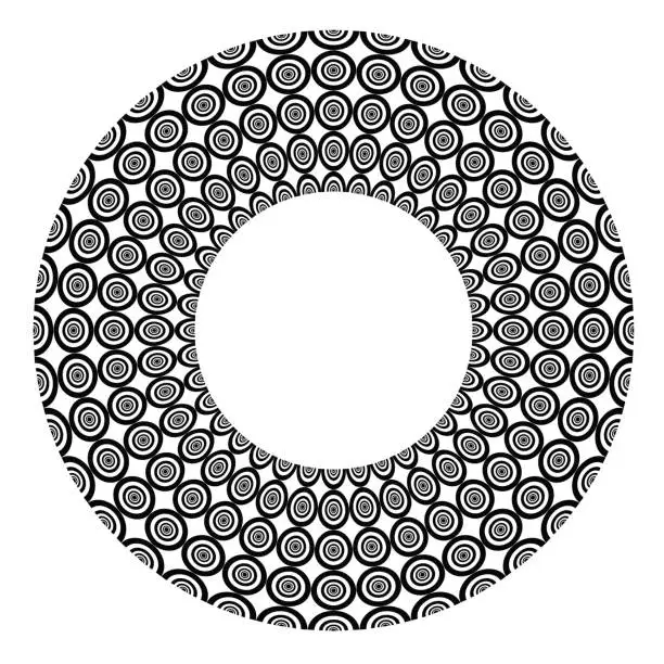 Vector illustration of Abstract circle design element.