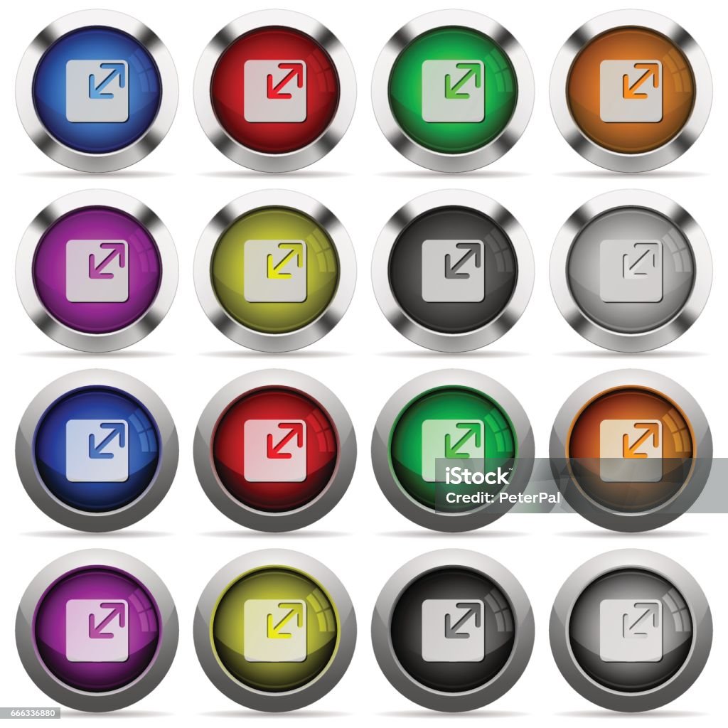 Window Button Layout Full Resize Window Button Set Stock Illustration - Download Image Now ...