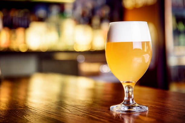 istock A glass of unfiltered beer on counter 666343178