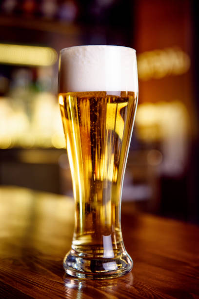 istock A glass of beer on counter 666343180