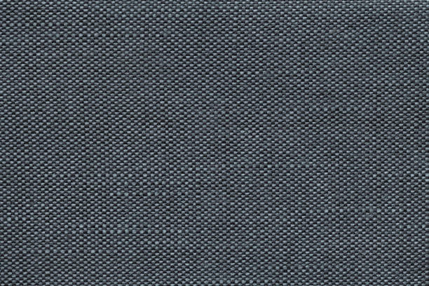 istock Dark blue textile background with checkered pattern, closeup. Structure of the fabric macro. 666350210