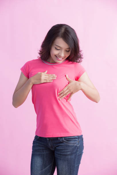 prevention breast cancer concept stock photo