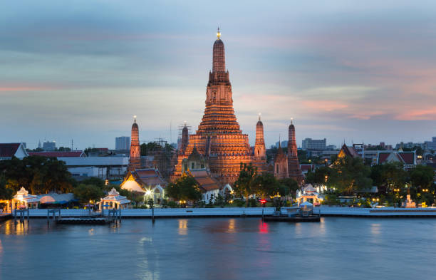 istock Arun temple, Bangkok Thailand Landmark river front 666362184