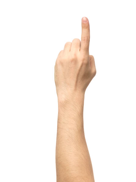 istock Counting hand sign isolated on white 666362414