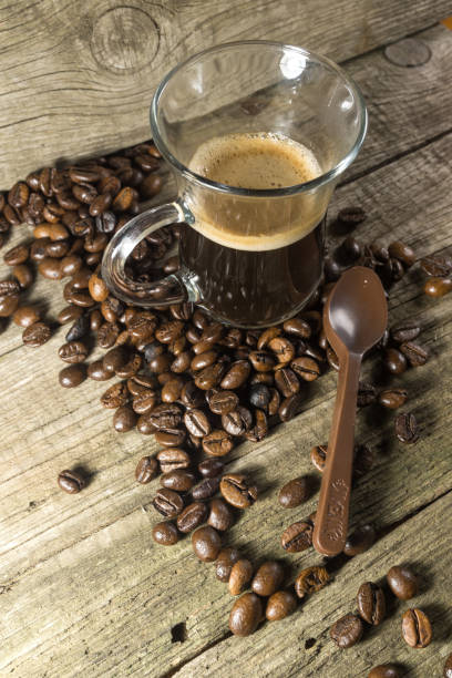 istock Cup and grain of coffee 666362514