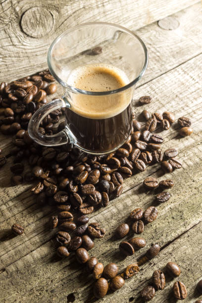 istock Cup and grain of coffee 666362556