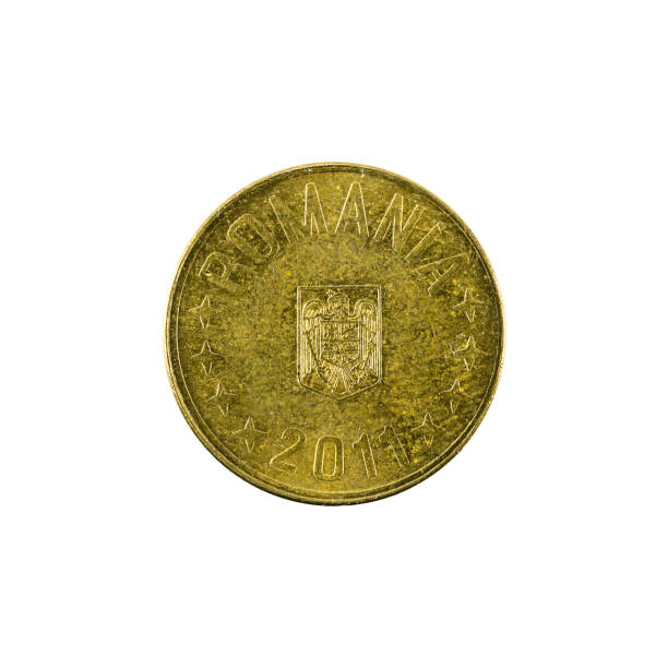 istock 1 romanian ban coin (2011) reverse isolated on white background 666364528