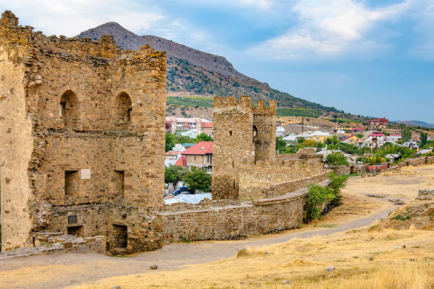 istock Genoese fortress in Sudak, Crimea 666374180