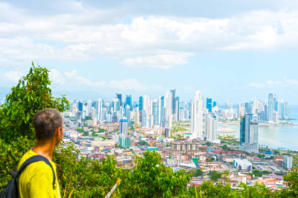 istock Tourist in Panama city 666378722